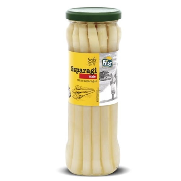 Szparagi Białe Premium w Zalewie w Słoiku Premium White Asparagus 330g KIER