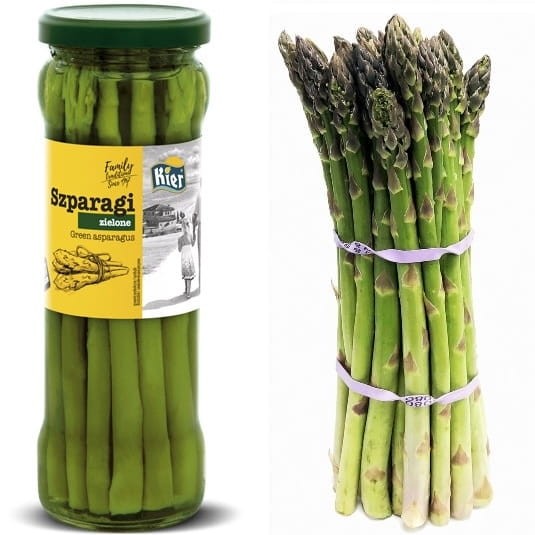 Szparagi Zielone Premium w Zalewie Słoik Green Premium Asparagus 330g KIER