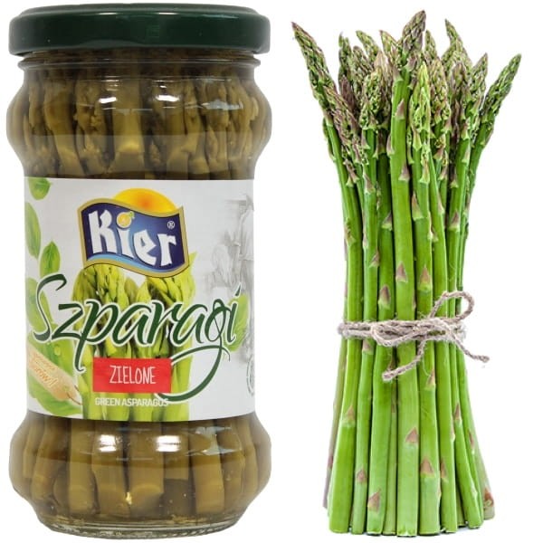 Szparagi Zielone Premium w Zalewie Słoik Green Premium Asparagus 180g KIER