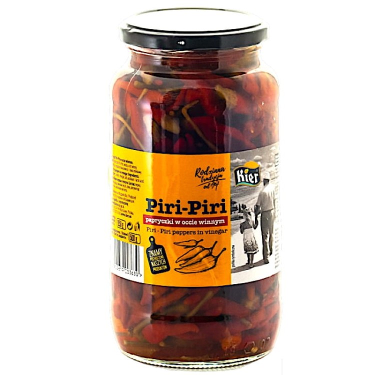 Hiszpańskie Papryczki Chili Peppers Piri-Piri w Zalewie Ostre Hot 950g KIER