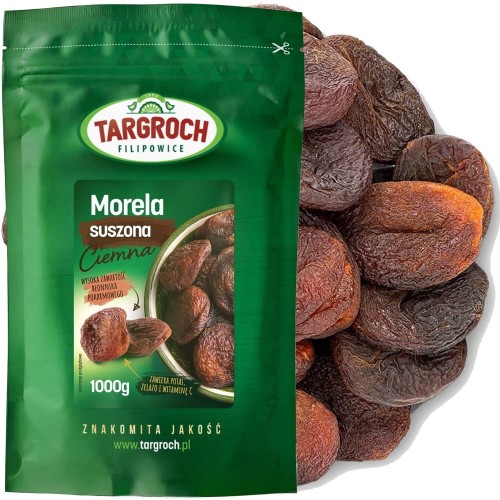 Naturalna Morela Suszona Źródło Potasu Żelaza Witaminy C 1kg 1000g TARGROCH