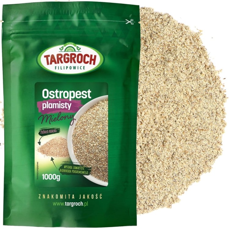 Polski Ostropest Plamisty Mielony Świeży Wątroba Ziarno 1kg 1000g TARGROCH