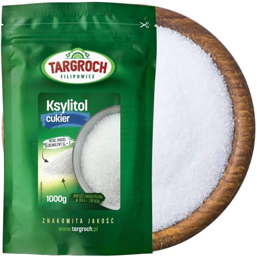 Ksylitol Cukier Brzozowy Naturalny Zdrowy Zamienik Cukru 1kg 1000g TARGROCH