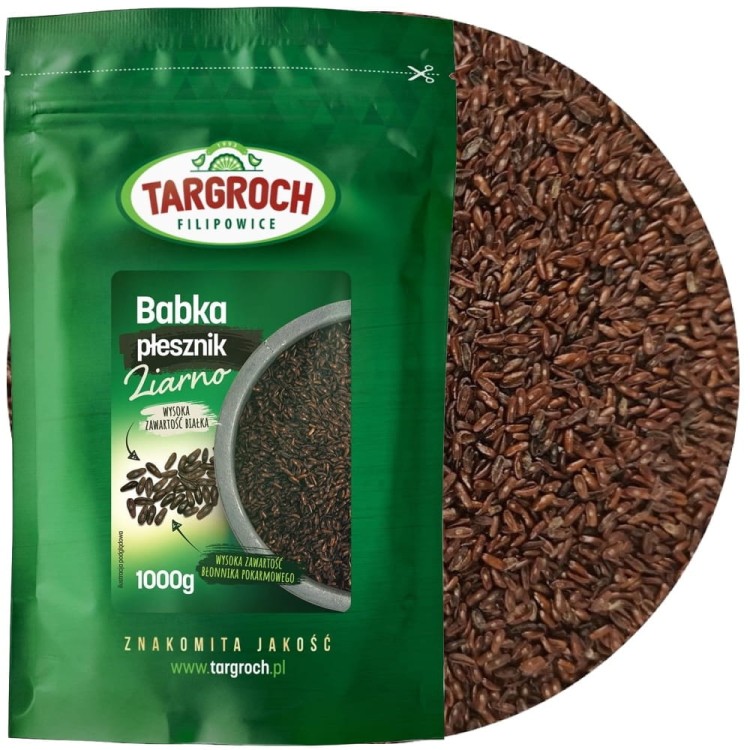 Polskie Nasiona Babka Płesznik Ziarno Naturalny Błonnik 1kg 1000g TARGROCH