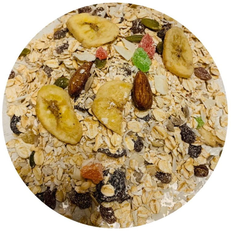 Musli Płatki Tropikalne Owoce Suszone Dieta Na Śniadanie 1kg 1000g TARGROCH