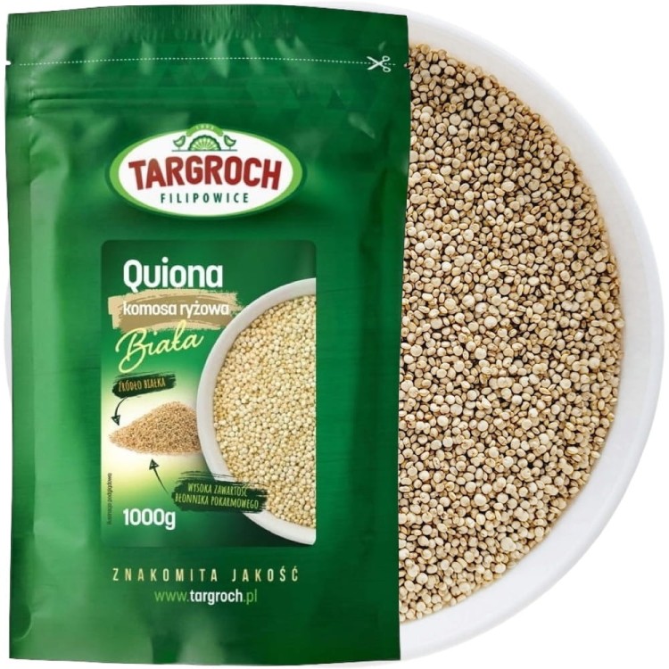 Ziarna Komosy Komosa Ryżowa Biała Quinoa Białko Błonnik 1kg 1000g TARGROCH