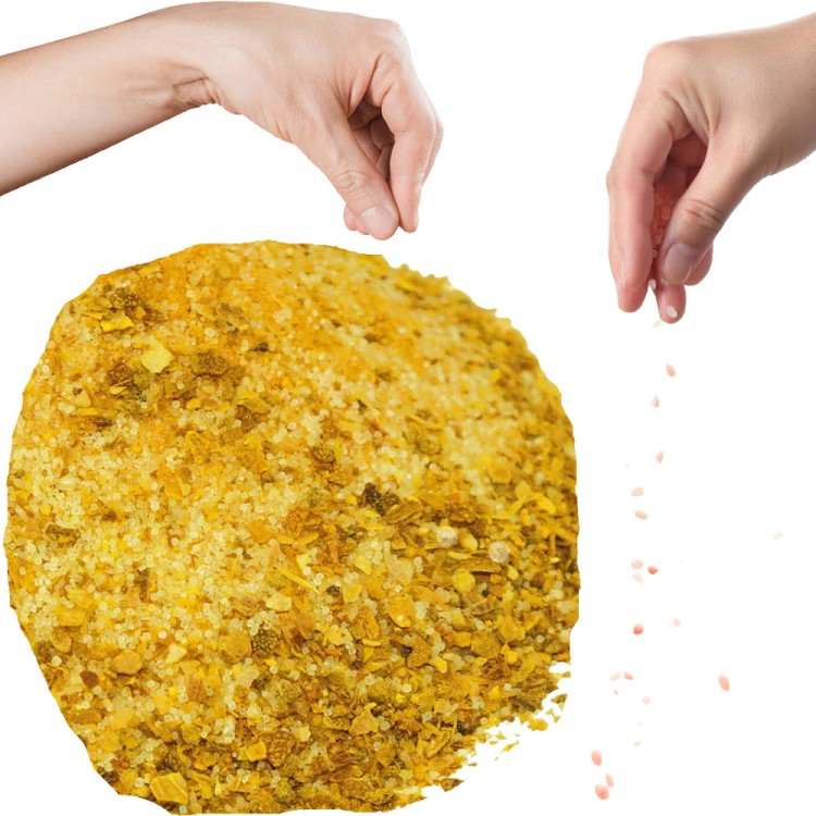 Sól Cytrynowa Smakowa z Kurkumą Skórka Cytrynowa Nietypowa Naturalna 90g