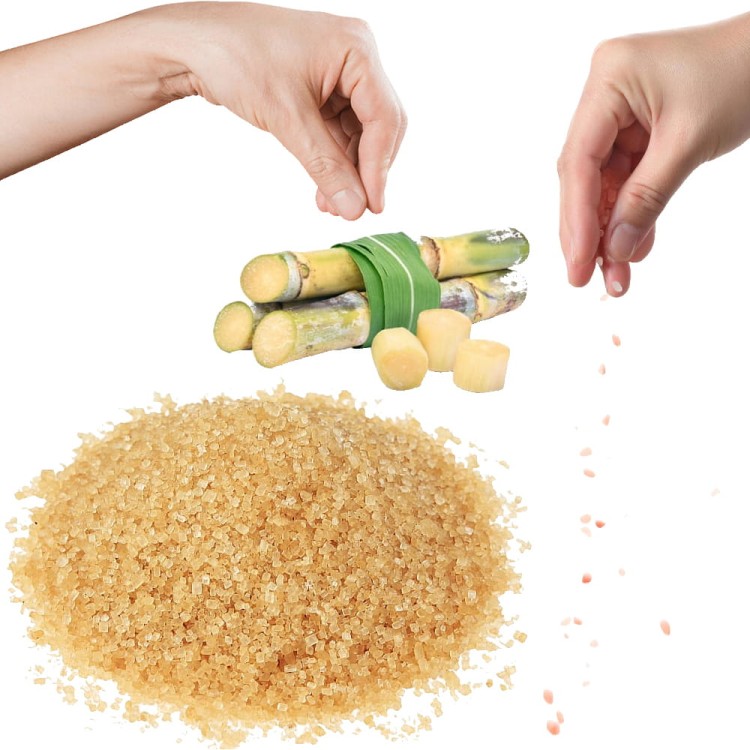 Cukier Trzcinowy Brązowy z Trzciny Cukrowej Nierafinowany Demerara 200g SKWORCU