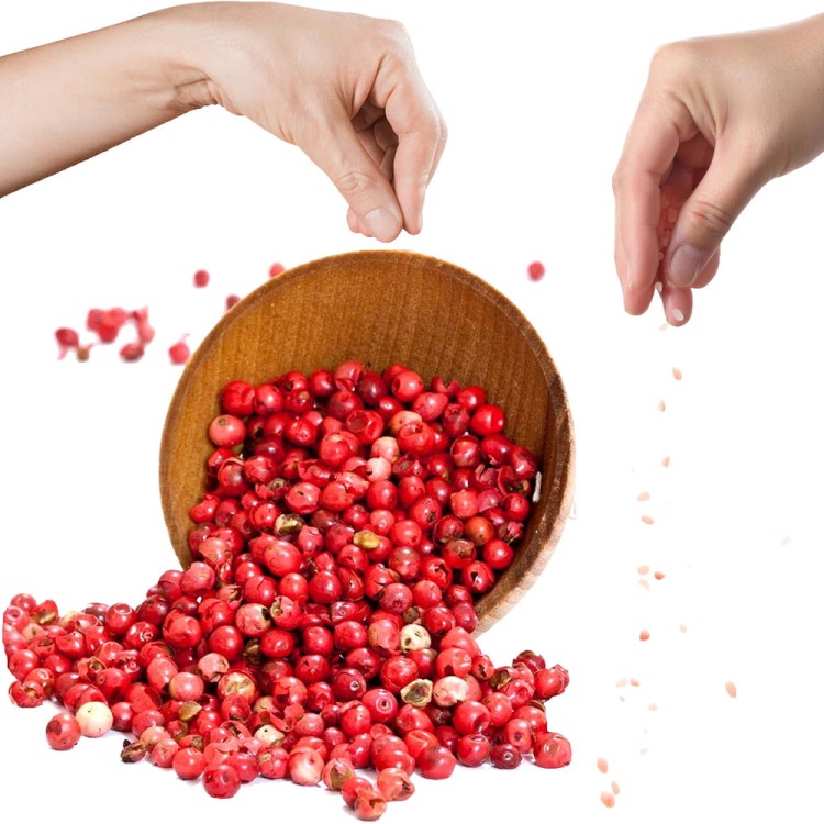 Pieprz Czerwony w Ziarnie Suszony Ziarnisty Aromatyczny Intensywny 25g SKWORCU