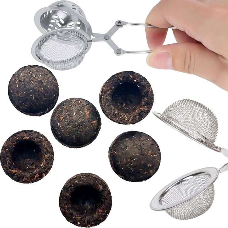 Herbata Czerwona Prasowana Naturalna Odchudzanie Pu-Erh Tou-Cha 5 Sztuk SKWORCU