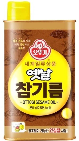 Koreański Olej Sezamowy z Prażonych Ziaren Sezamu Sesame Oil 350ml OTTOGI