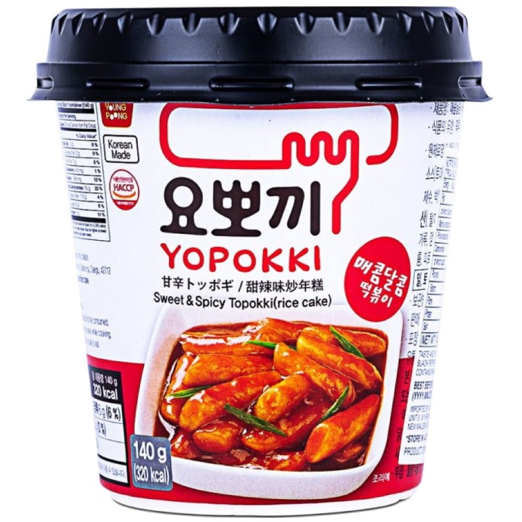 Kluski Ryżowe Topokki w Słodko Pikantnym Sosie YOPOKKI 140g YOUNG POONG