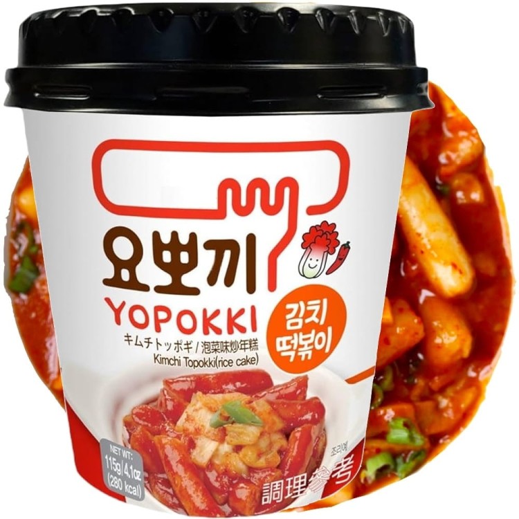 Kluski Ryżowe Topokki w Sosie KimChi YOPOKKI 115g YOUNG POONG