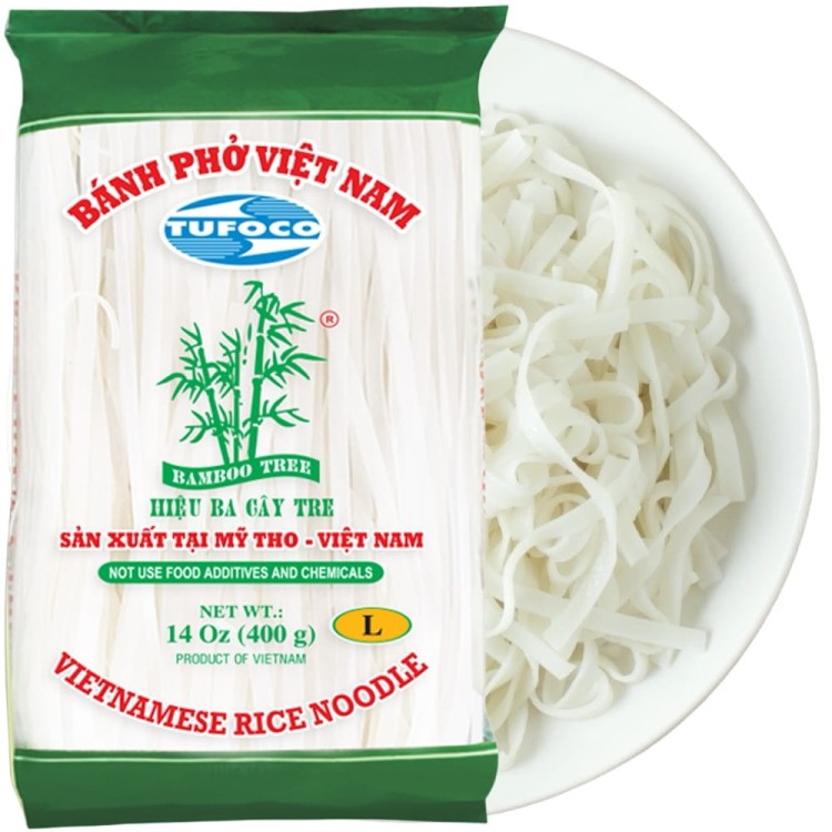Wietnamski Makaron Ryżowy Wstążka Tasiemki Rozmiar L Bez Glutenu 400g BAMBOO TREE