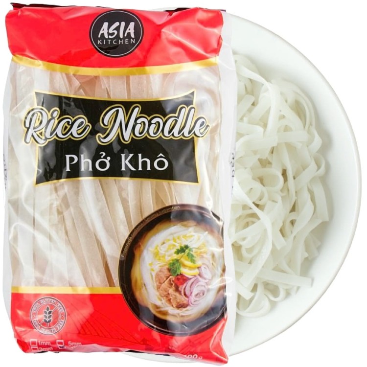 Wietnamski Makaron Ryżowy Tasiemki 10mm Bez Gluten Free 400g ASIA KITCHEN