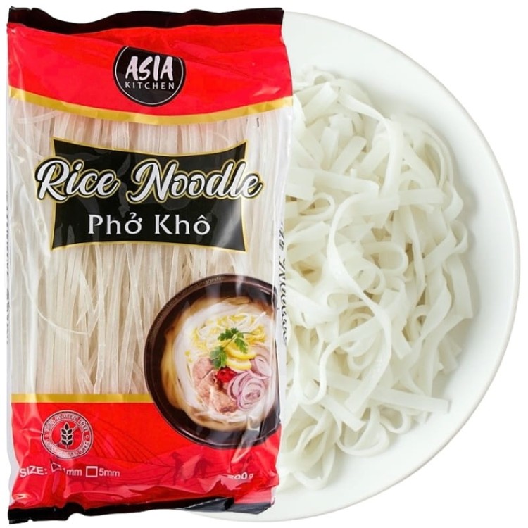 Wietnamski Makaron Ryżowy Wstążki Tasiemki 1mm Bezglutenowy 400g ASIA KITCHEN