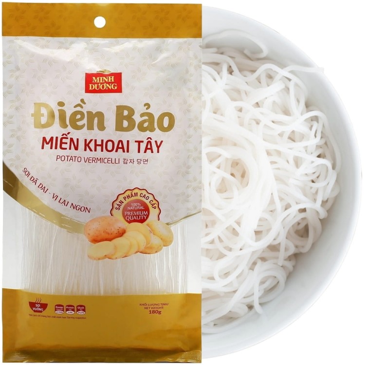 Makaron Vermicelli z Ziemniaków Ze Skrobi Ziemniaczanej 100% Naturalny 180g MINH DUONG