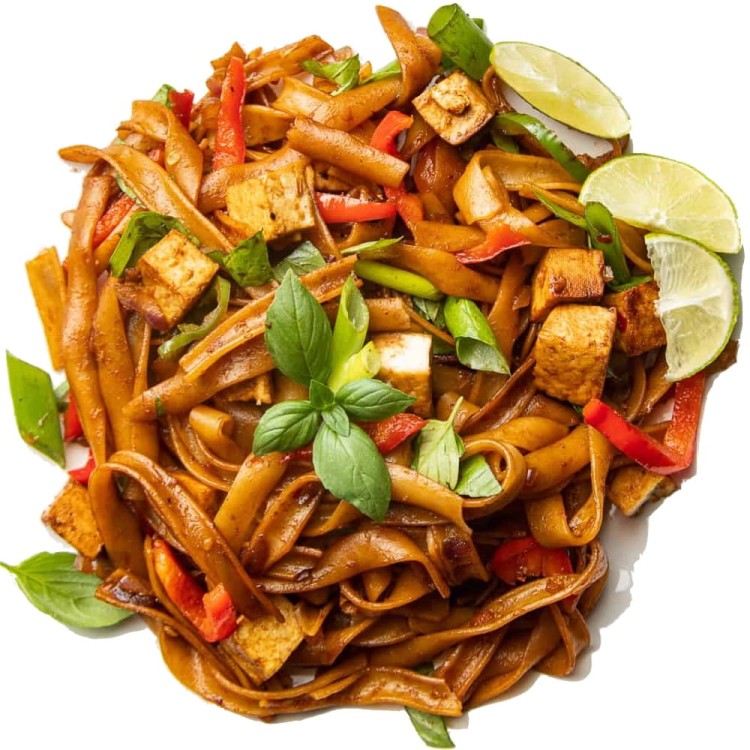 Makaron Ryżowy Czerwony Wstążki Tasiemki 7mm Do Woka Sałatek i Zupy 500g HIEP LONG