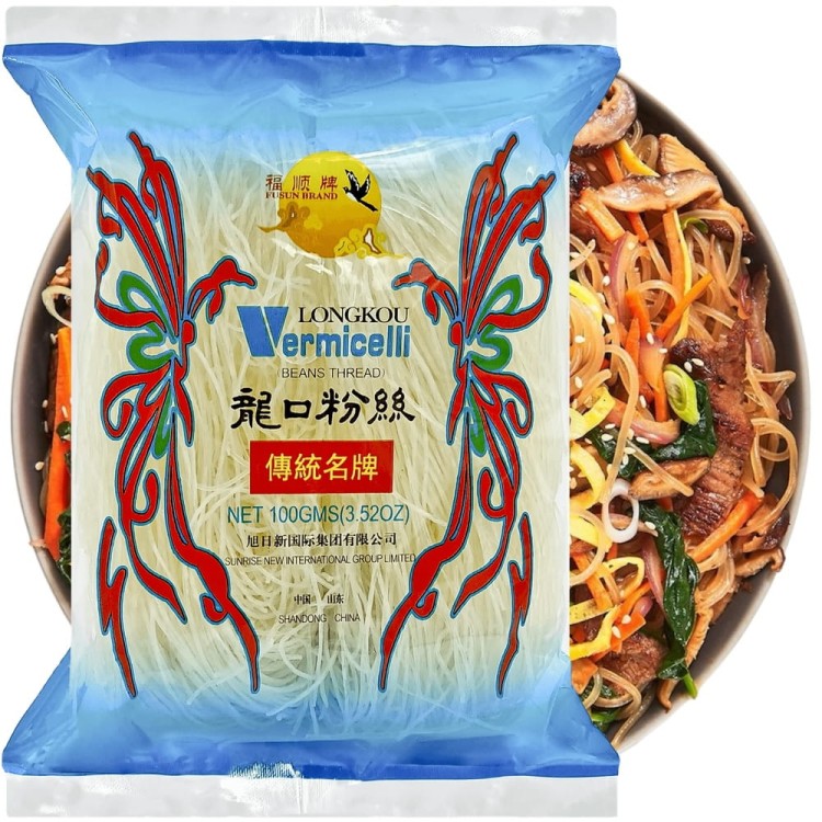 Chiński Makaron Sojowy Nitki Przeźroczysty Delikatny 100g (2x50g) DING XI BRAND