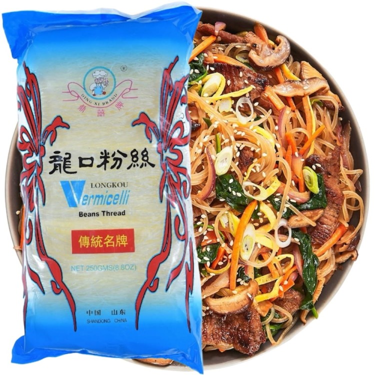 Chiński Makaron Sojowy z Fasoli Mung Nitki Vermicelli 250g (5x50g) DING XI BRAND