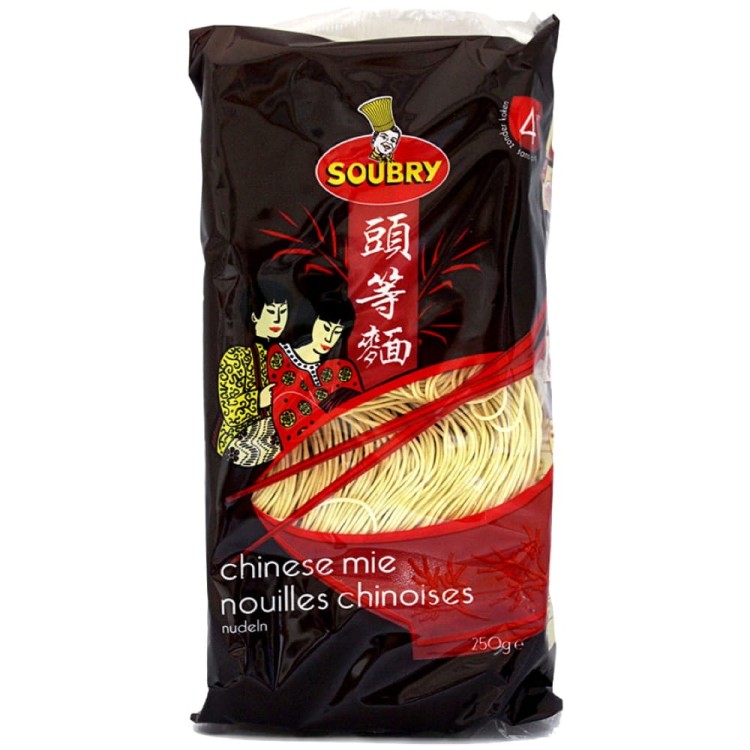 Chiński Makaron Mie Błyskawiczny Instant Do Woka Stir-Fry 4 Minuty 250g SOUBRY