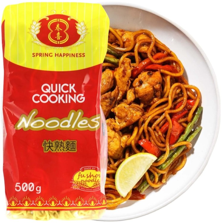 Chiński Makaron Błyskawiczny Instant Do Woka Stir-Fry 500g SPRING HAPPINESS