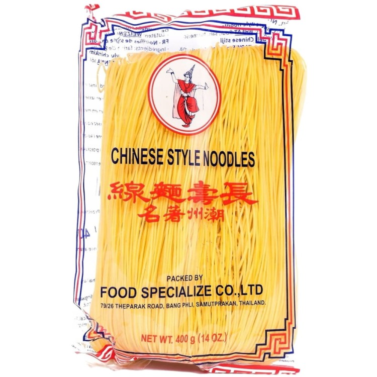 Tajski Makaron w Stylu Chińskim Żółty Do Stir-Fry i Woka 400g THAI DANCER