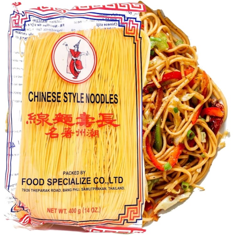 Tajski Makaron w Stylu Chińskim Żółty Do Stir-Fry i Woka 400g THAI DANCER