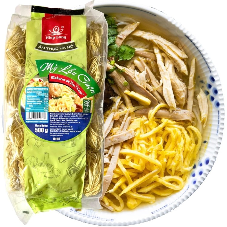 Wietnamski Makaron Do Zupy My Lau Cuon Zwijany Gniazda 500g HIEP LONG