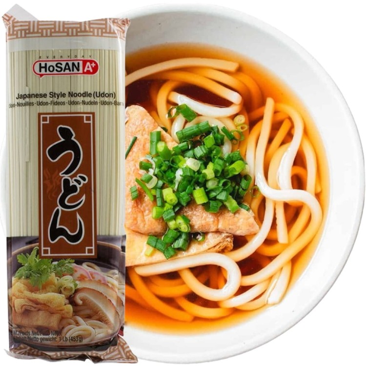 Koreański Makaron Pszenny Do Przygotowania Japońskiej Zupy UDON Suchy 453g A+ HOSAN