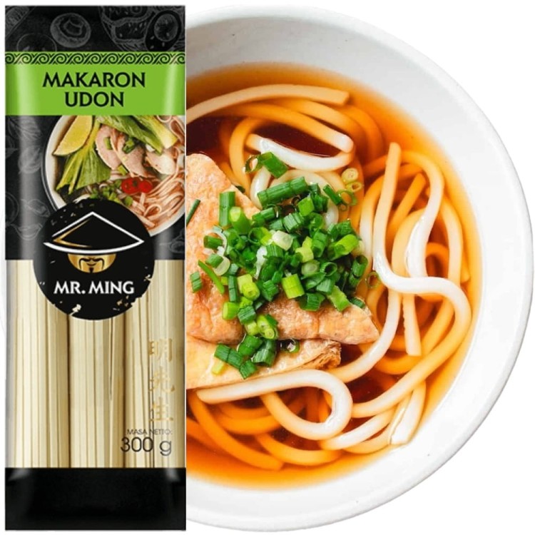 Makaron Pszenny Azjatycki Do Japońskiej Zupy UDON Suchy Porcje 300g MR MING
