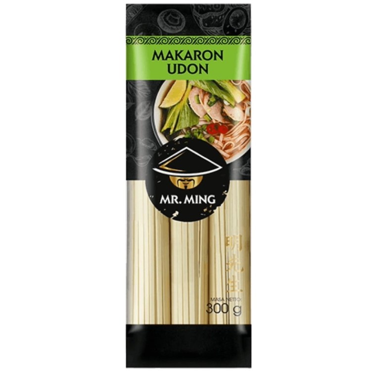 Makaron Pszenny Azjatycki Do Japońskiej Zupy UDON Suchy Porcje 300g MR MING