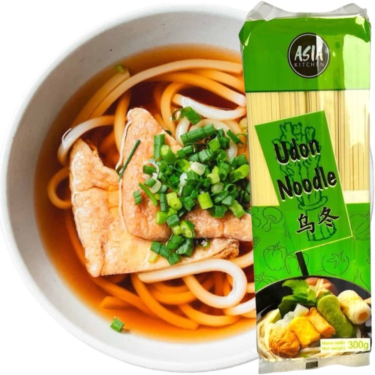 Makaron Azjatycki Pszenny Do Zupy UDON Suchy Porcjowany 300g ASIA KITCHEN