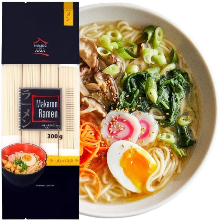 Makaron Pszenny Oryginalny Do Zupy Ramen Nitki w Porcje 300g HOUSE OF ASIA