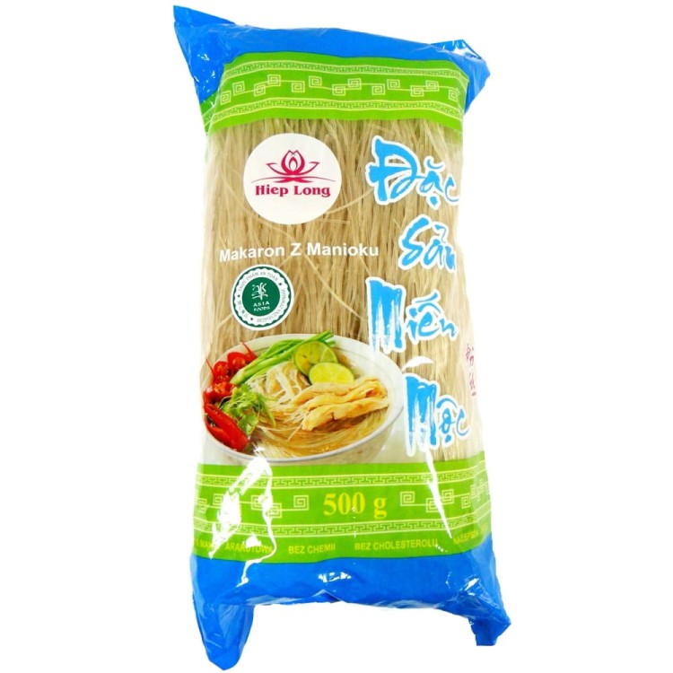 Wietnamski Makaron z Manioku Tapioki Glass Noodles Tapioca 500g HIEP LONG