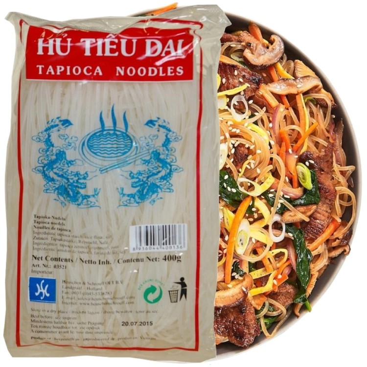 Wietnamski Makaron z MANIOKU Tapioki Bezglutenowy 400g HS