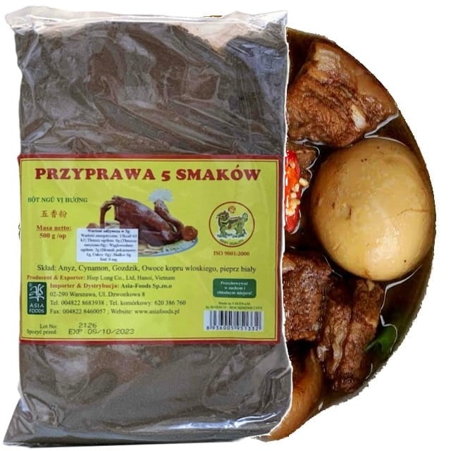 Wietnamska Przyprawa Pięć 5 Pięciu Smaków Mieszanka Proszek 500g HIEP LONG