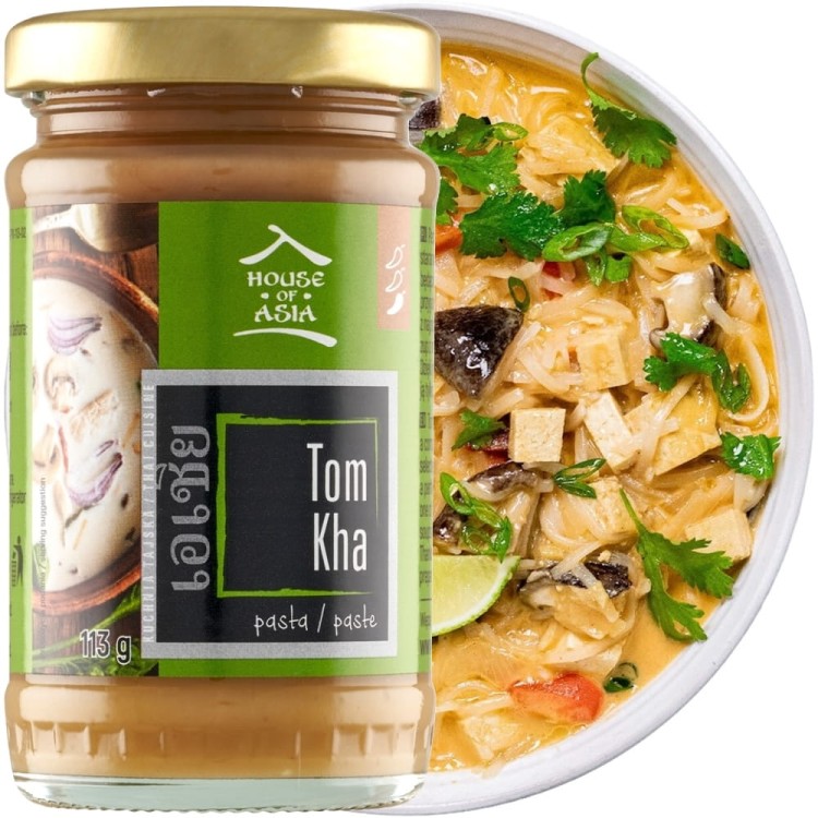 Tajska Pasta Do Zupy Kokosowej Tom Ka Kha w Słoiczku 115g HOUSE OF ASIA