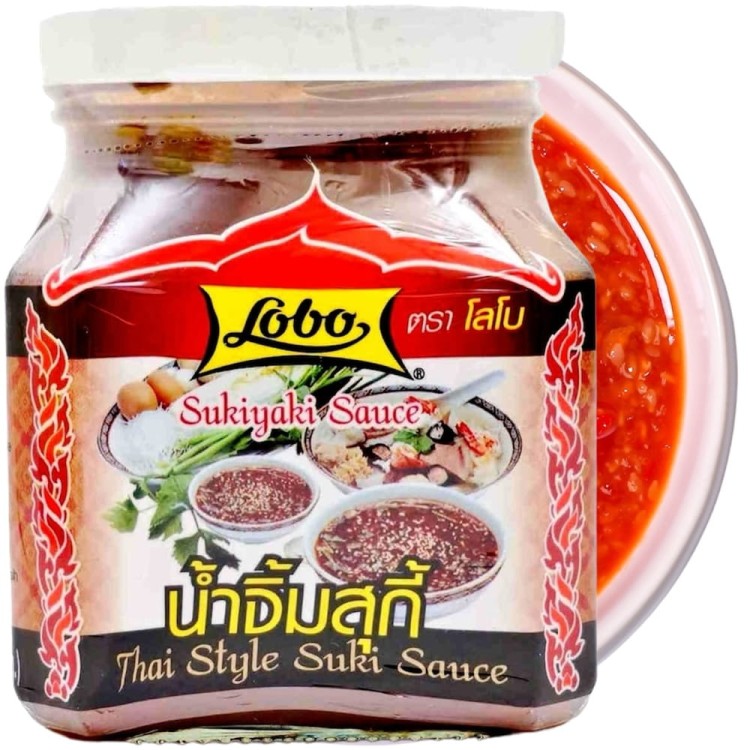 Tajski Gęsty Aromatyczny Sos SUKIYAKI Słodko Słona Baza Do Potraw 260g LOBO