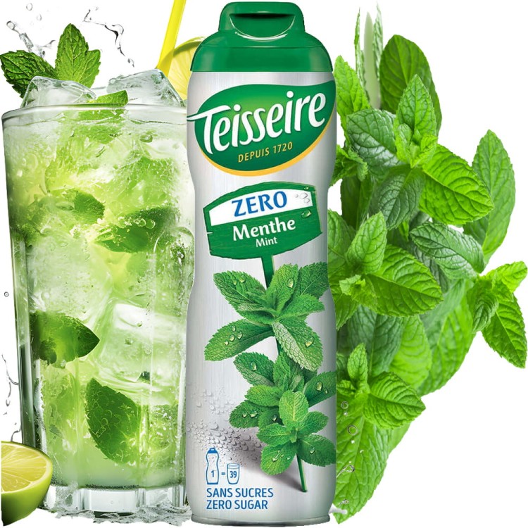 Syrop Koncentrat MIĘTA Mint BEZ CUKRU 600ml TEISSEIRE