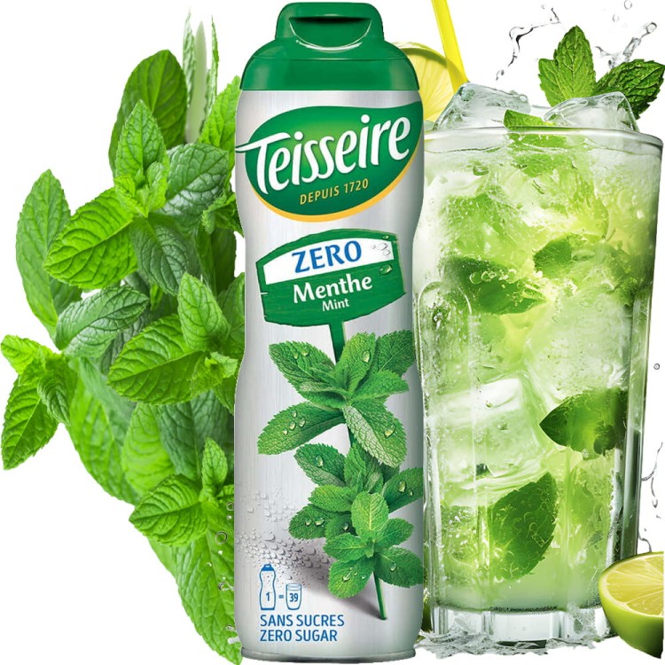 Syrop Koncentrat MIĘTA Mint BEZ CUKRU 600ml TEISSEIRE