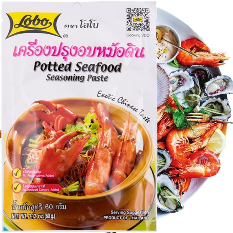 Tajska Pasta Do Owoców Morza z Makaronem Seafood 60g LOBO