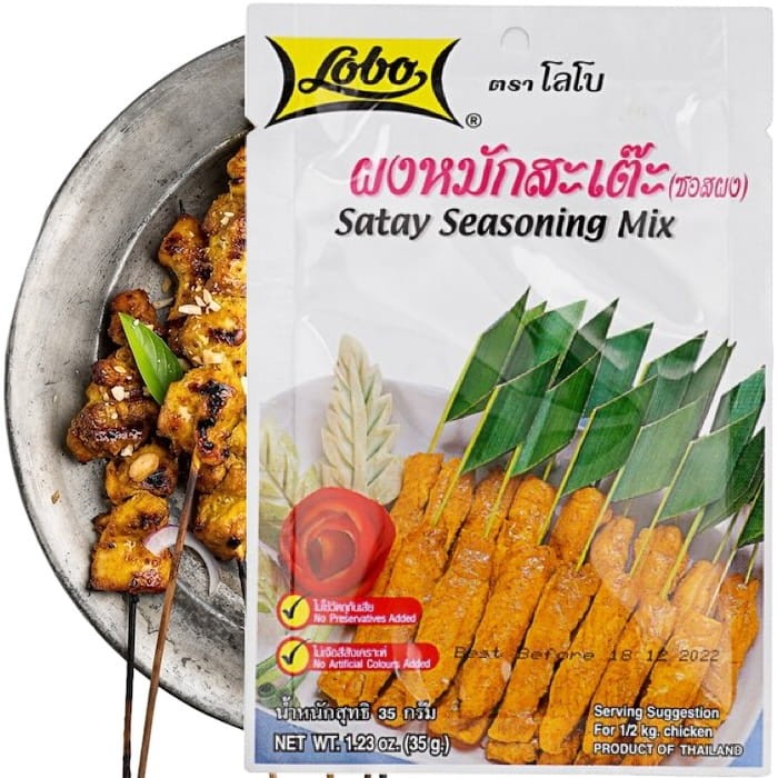 Tajska Przyprawa Marynata Do Pałeczek Satay Mix Przyprawowy 35g LOBO