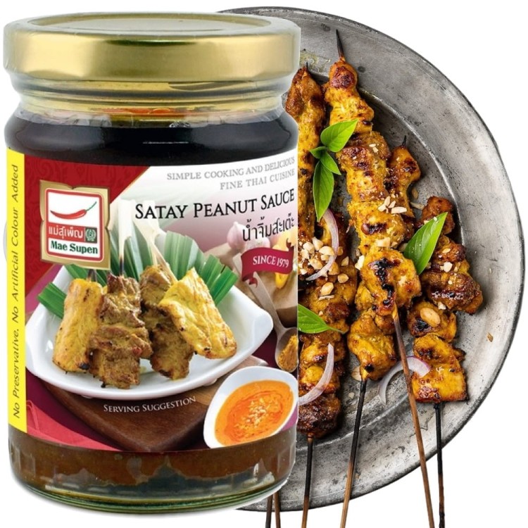 Sos Orzechowy Satay Tajska Pasta z Orzechów Ziemnych 226g MAE SUPEN