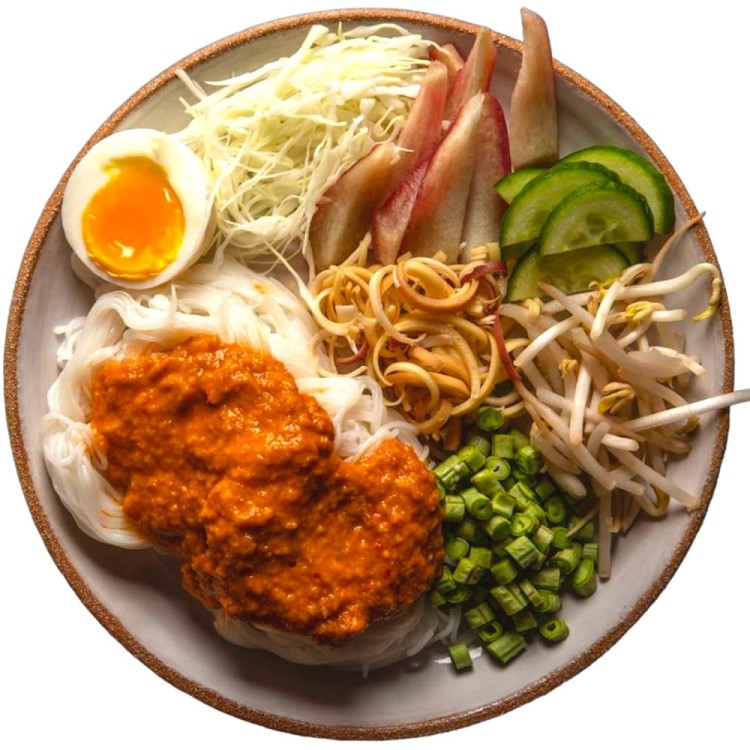 Tajska Aromatyczna Pasta Nam Ya Curry Do Potrawy z Makaronem 60g LOBO