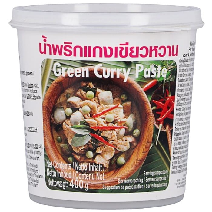 Zielona Tajska Pasta Curry z Papryczek Chili Bardzo Ostra 400g LOBO