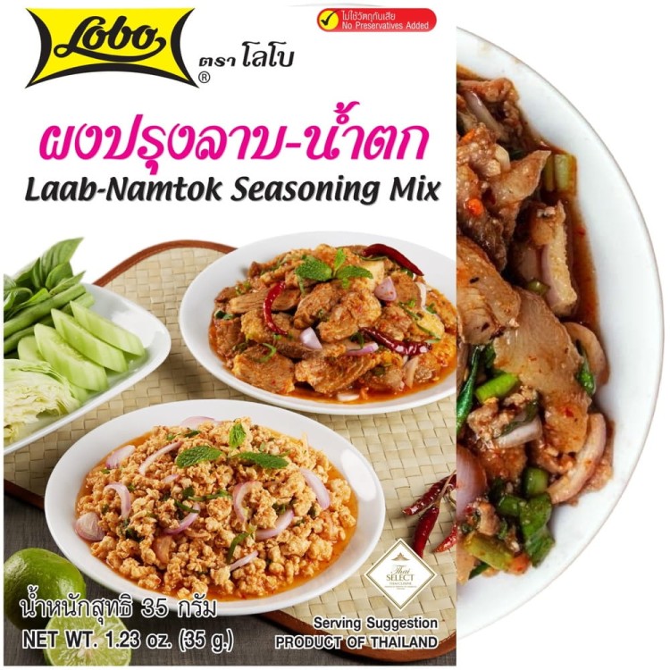 Aromatyczna Przyprawa Do Tajskiej Sałatki Mięsnej Laab Namtok 30g LOBO