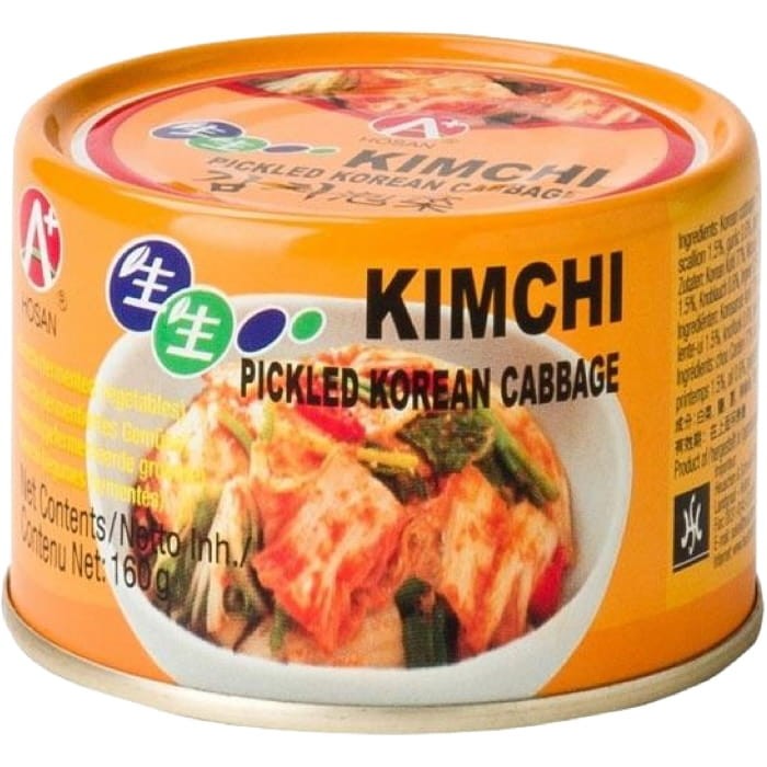 Koreańska Kapusta Kiszona Warzywa KIMCHI Świeże Ostre Puszka 160g A+ HOSAN