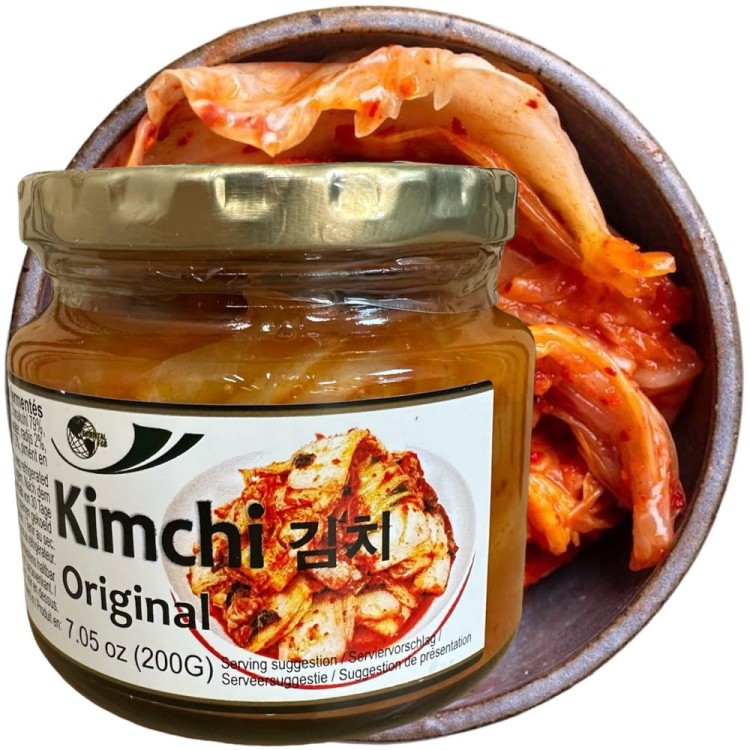 Kapusta Warzywa KimChi Świeże Ostre Hot Original w Słoiku 200g ORIENTAL
