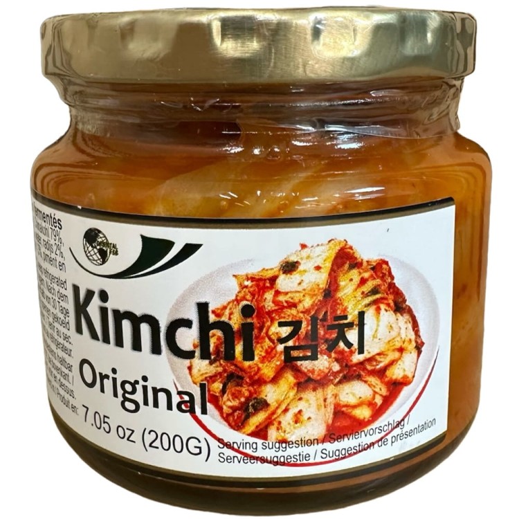 Kapusta Warzywa KimChi Świeże Ostre Hot Original w Słoiku 200g ORIENTAL